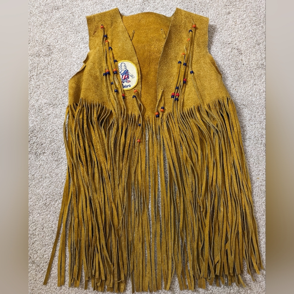 Handmade 1970s leather vest - Picture 6 of 9